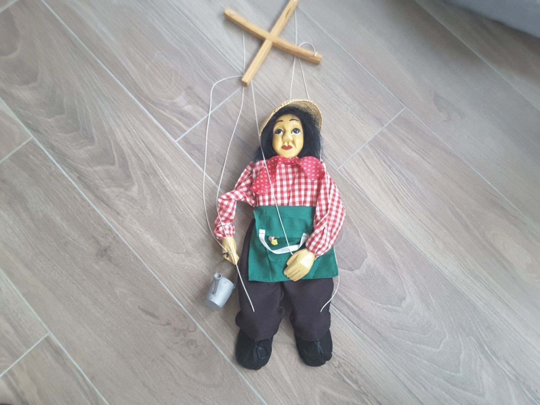 Bambole: Antike Holzmarionette Gärtnersfrau 45 cm – Usato da Reichenburg venduto da Pipo-67 4