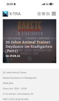 1-3 Tickets Rakete 29.08.26,Animal Trainer,X-Tra,Stadtgarten
