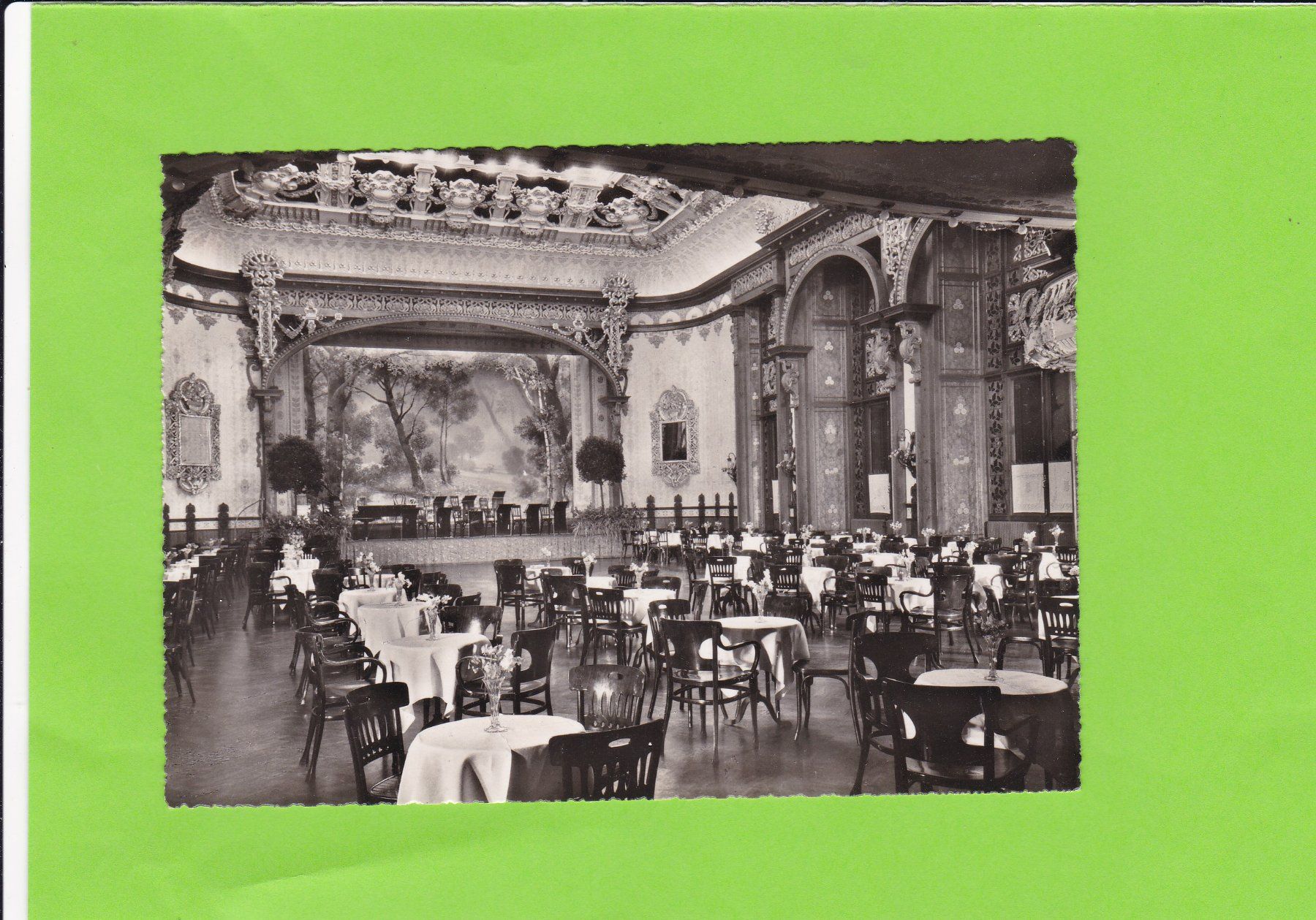 Cartoline postali: Inneres des Kursaal, Interlaken – Usato da St. Peterzell venduto da neckertal
