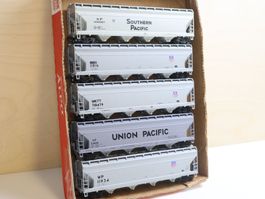 5 x US Hopper Wagen Set Union Pacific - H0 - schöne Modelle