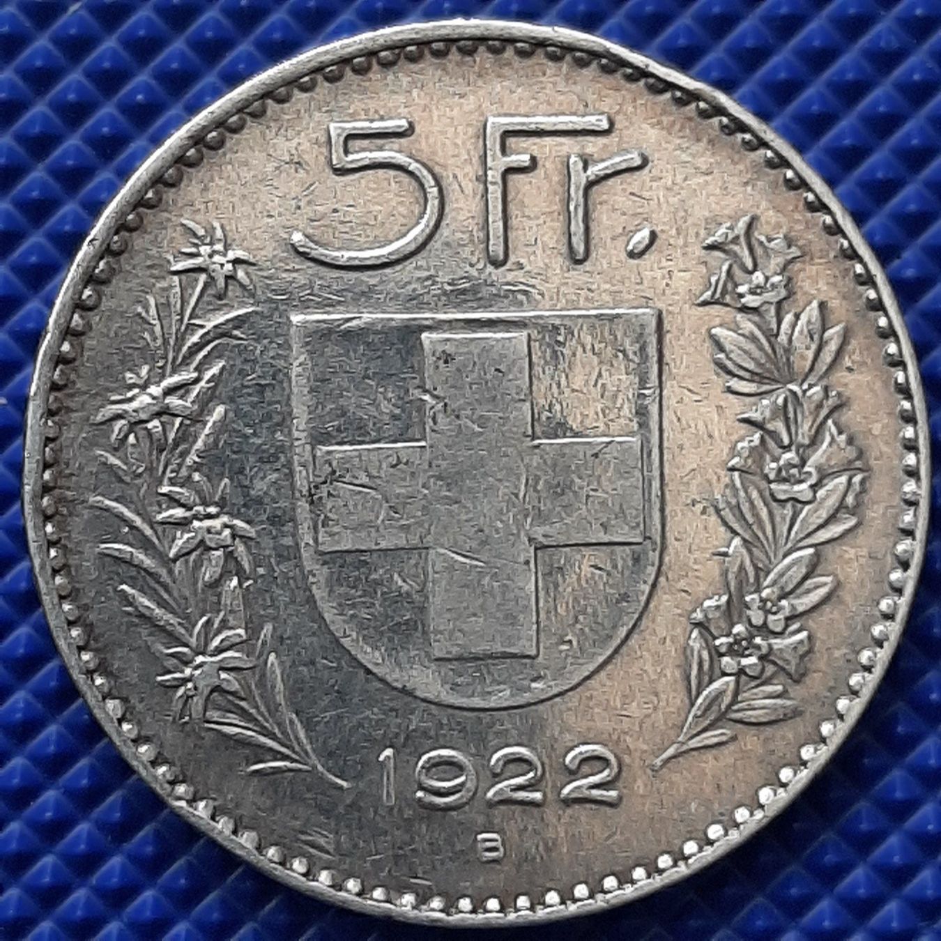 Tutti le monete: 5 Francs 1922 Suisse – Usato da Carouge GE venduto da cecob0909