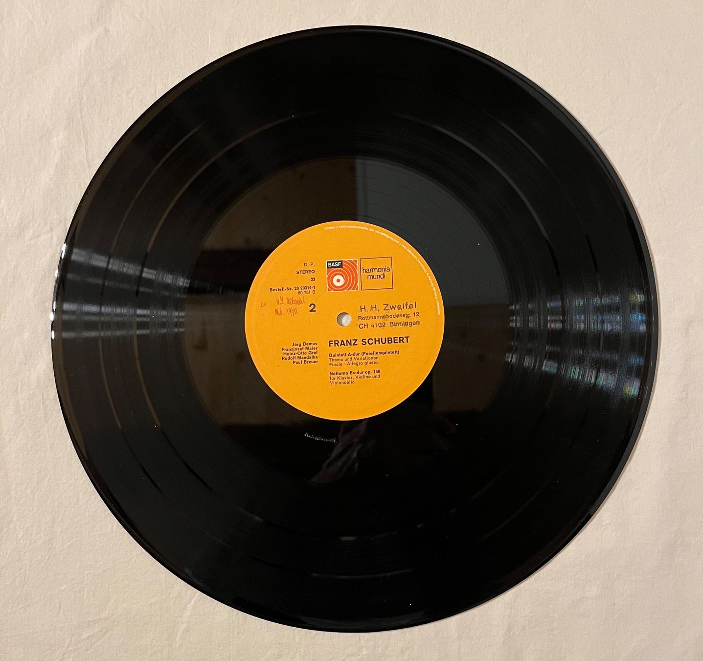 Dischi in vinile: Franz Schubert - Forellen-Quintett – Usato da Muttenz venduto da Golden_Times 6