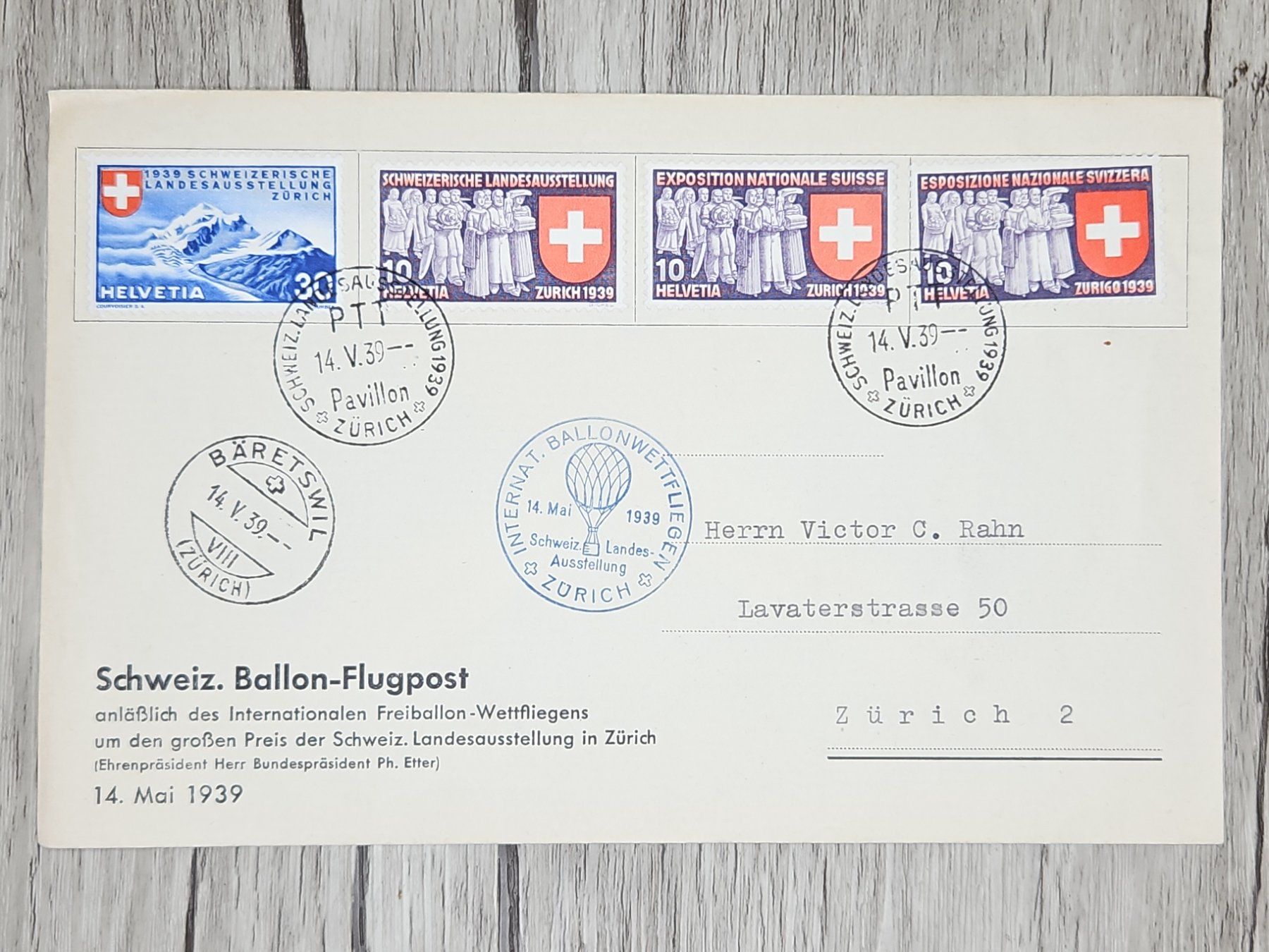 Tutti i francobolli: CL13 Enveloppe + Timbre Suisse 1939 – Usato da Cousset venduto da Patrick_Collections