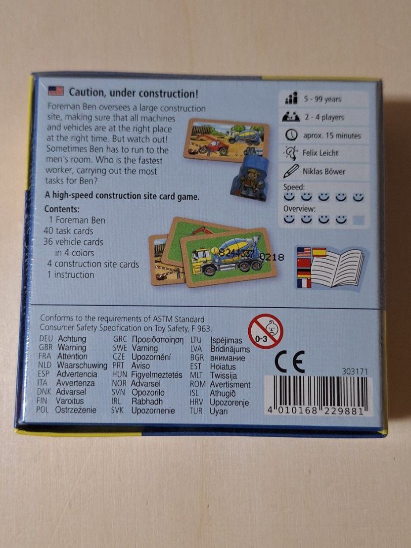 Haba Spiele: Caution, under Construction! (englische Version) – Neu und originalverpackt aus Sisseln AG von murmi83 1