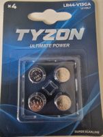 4 stück Tyzon Knopfzellenbatterie Ultimate Power LR44-V13GA