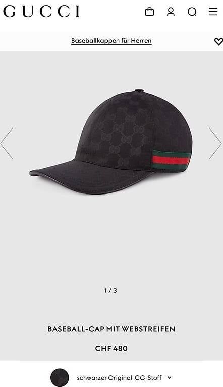 Copricapi, berretti & cappellini: Gucci Baseballcap Kappe NEU – Usato da Kloten venduto da skit87