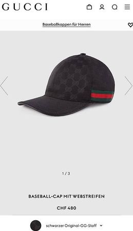 Gucci Baseballcap Kappe NEU