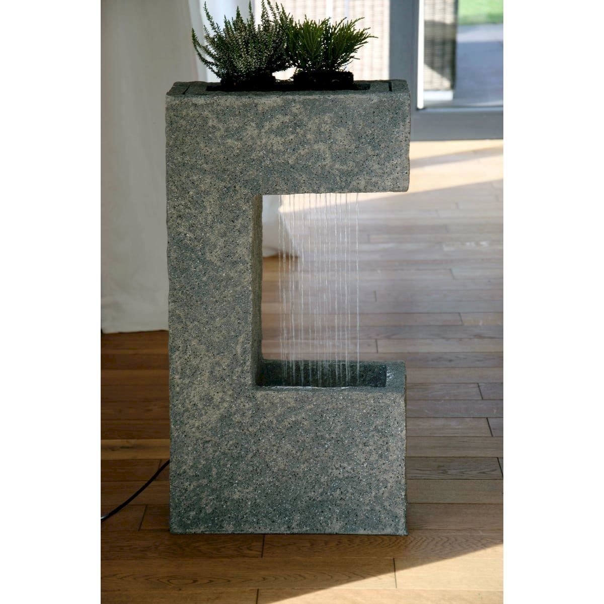 Etangs & Fontaines déco.: DOBAR Polyresin-Brunnen eckig mittelgrau – Neuf avec emballage d'origine à Bottighofen par zaap 2