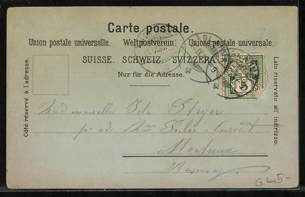Cartoline postali: Mondschein-Lithographie Glarus, Totalans – Usato da Berlin venduto da bartko-reher 1