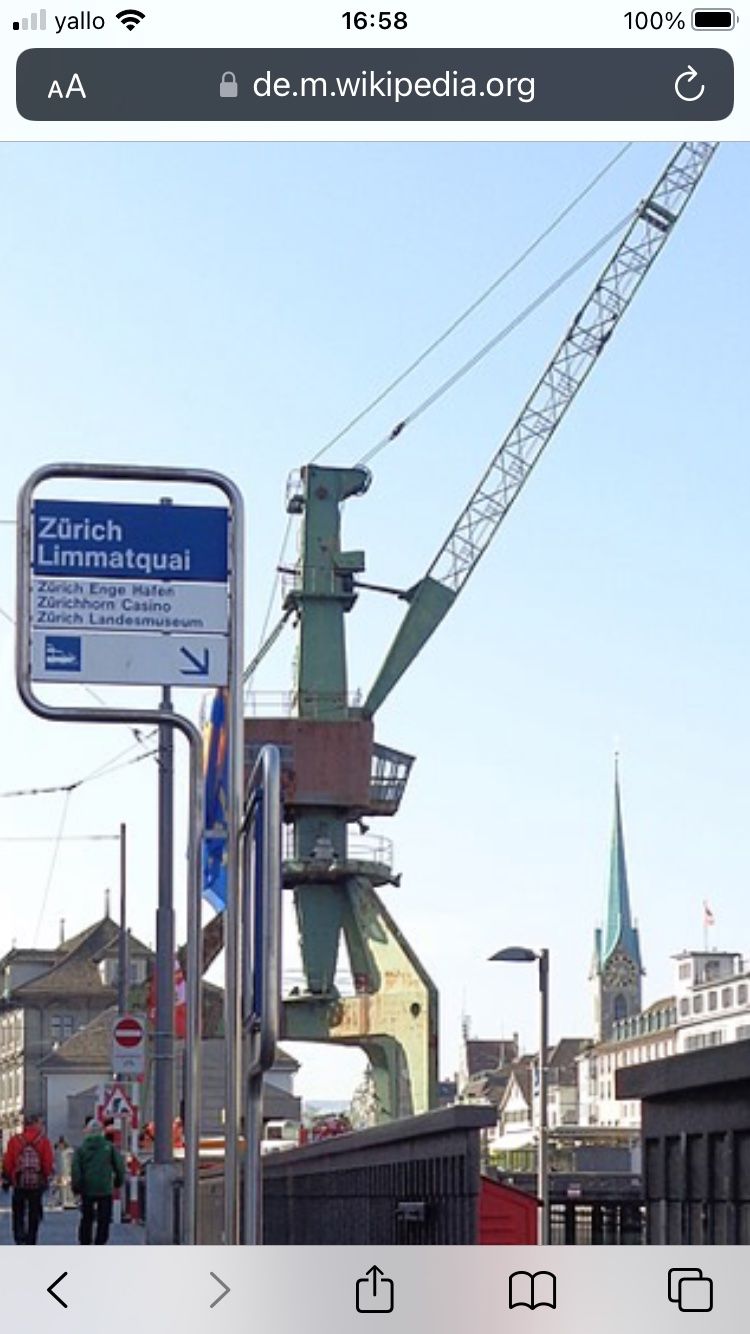 Gru: Zürcher Hafenkran Limmatquai 2014 – Usato da Schlieren venduto da metall381 1