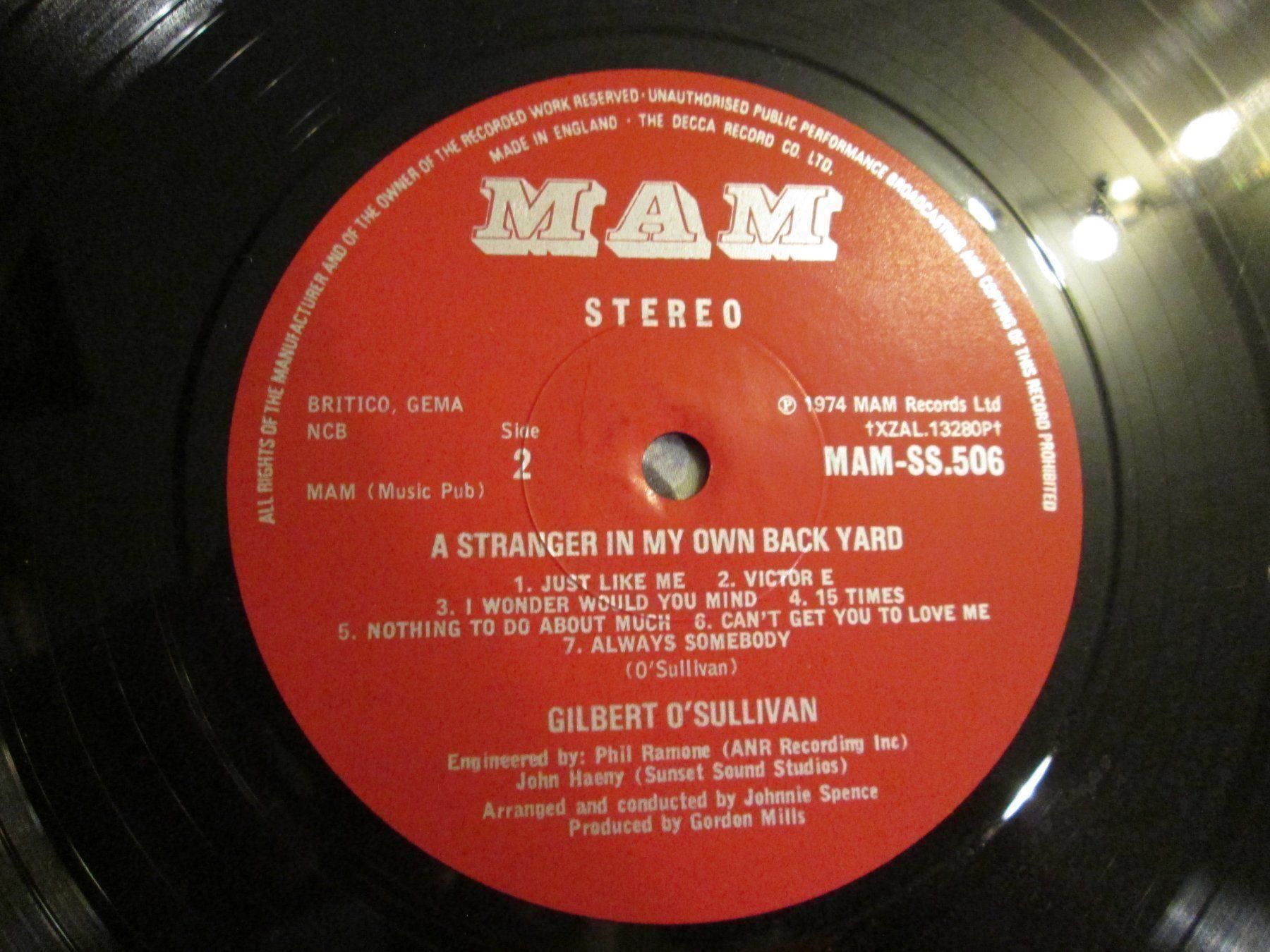 Dischi in vinile: Vinyle Gilbert O'Sullivan - A Stranger 33T – Usato da la Chaux-de-Fonds venduto da Lampe 2