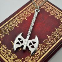 NEU  Silberne Halskette mit Gimlis Axt von Herr der Ringe