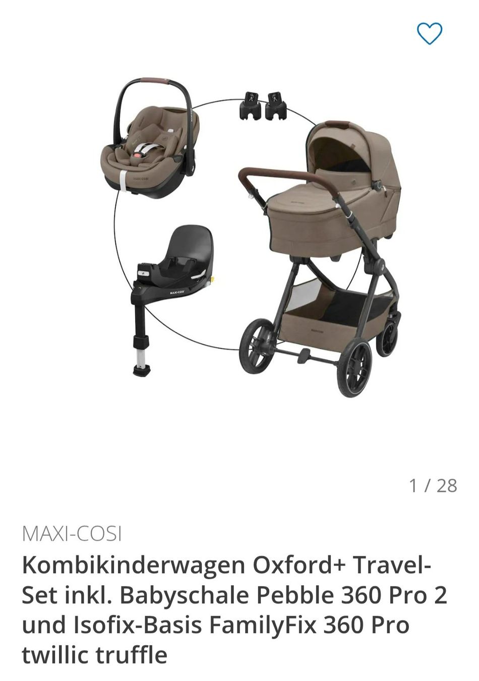Kinderwagenkomplettset Maxi Cosi Oxford+ Neu (Neu (gemss Beschreibung)) in  Zwingen fr CHF 780  nur Abholung auf Ricardo kaufen