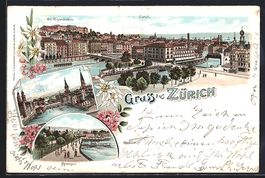 Litho Zürich, Teilansicht, Eid. Poytech