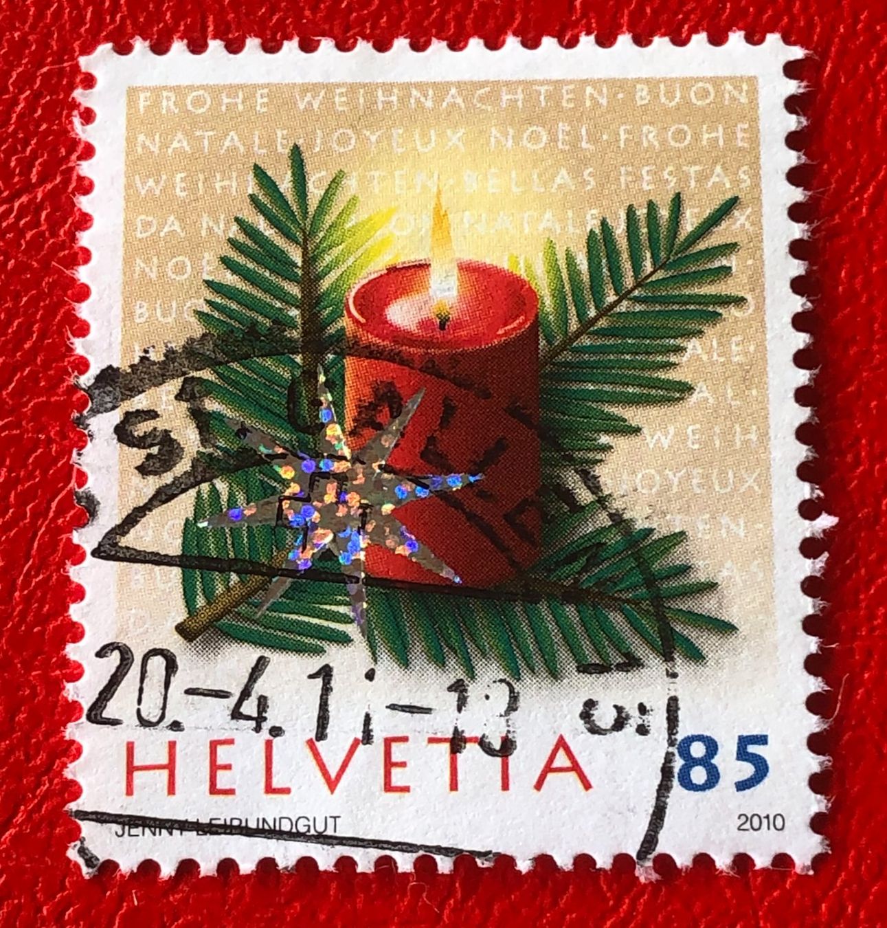 Tutti i francobolli: Nr.1373  Kerze 2010 mit Stempel St.Gallen – Usato da Aarau venduto da Billa007