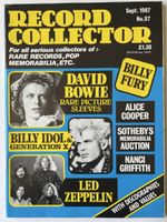 Record Collector Sept 1987 No 97 Bowie Led Zeppelin Idol 