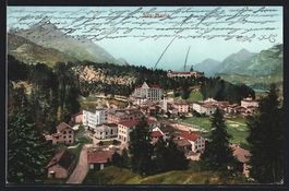 Sils-Maria, Teilansicht mit Strassenpart