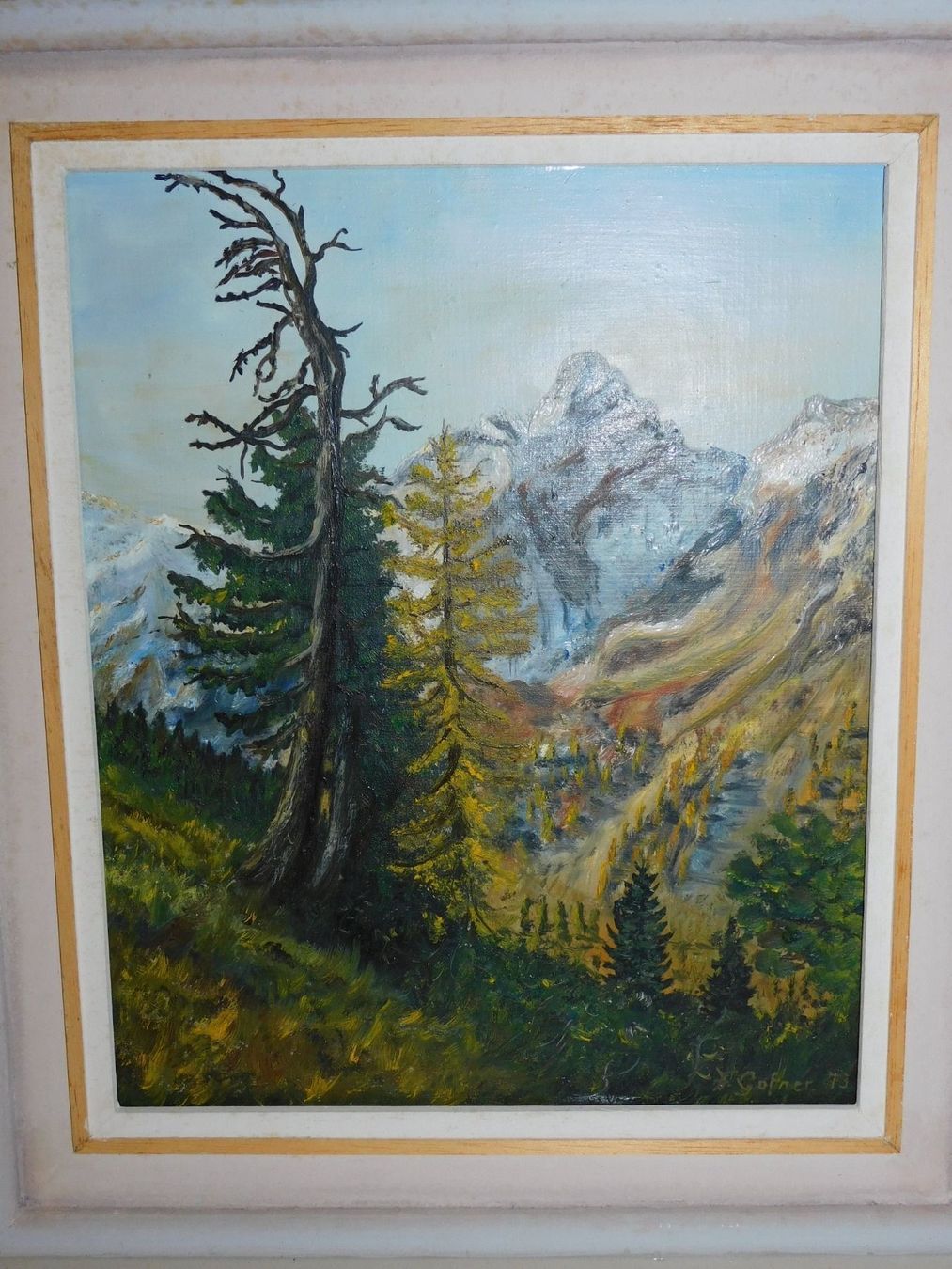 Dipinti: Ölgemälde Berglandschaft, signiert, gerahmt – Usato da sursee venduto da trilli-tralli 1