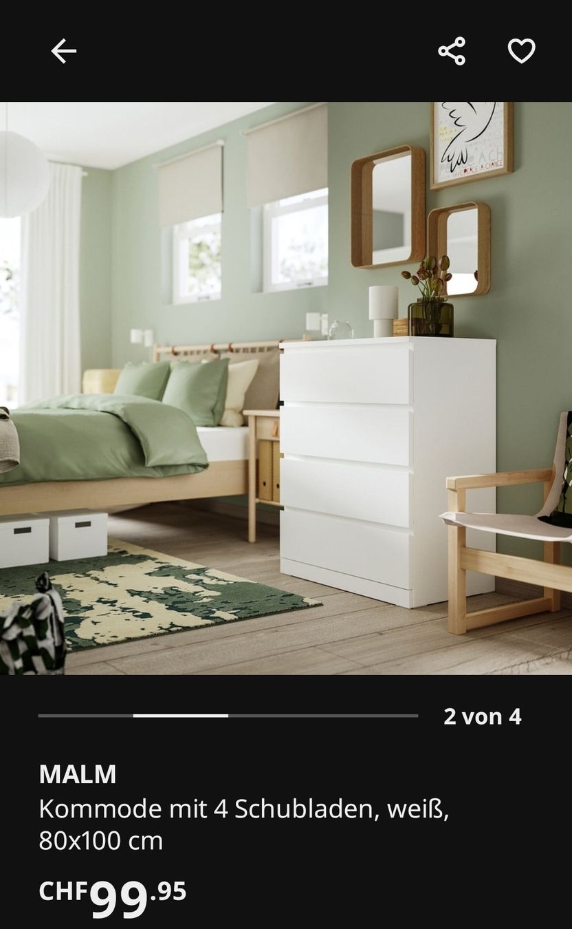 Cassettiere: 2x Ikea Malm Kommode – Usato da Affoltern am Albis venduto da avi_ 2