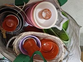 Lot 10 / Tasche mit Blumentöpfe