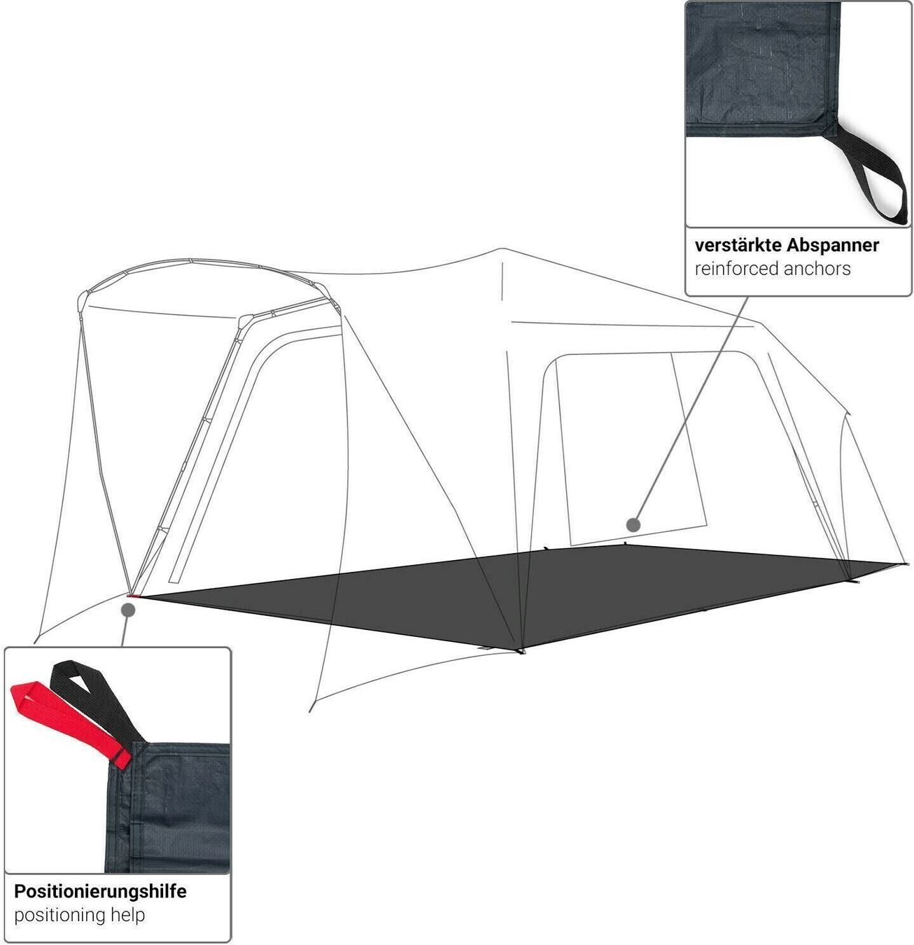 Tende : Qeedo Quick Villa L / Motor Groundsheet – Nuovo e nell'imballaggio originale da Bottighofen venduto da zaap 3