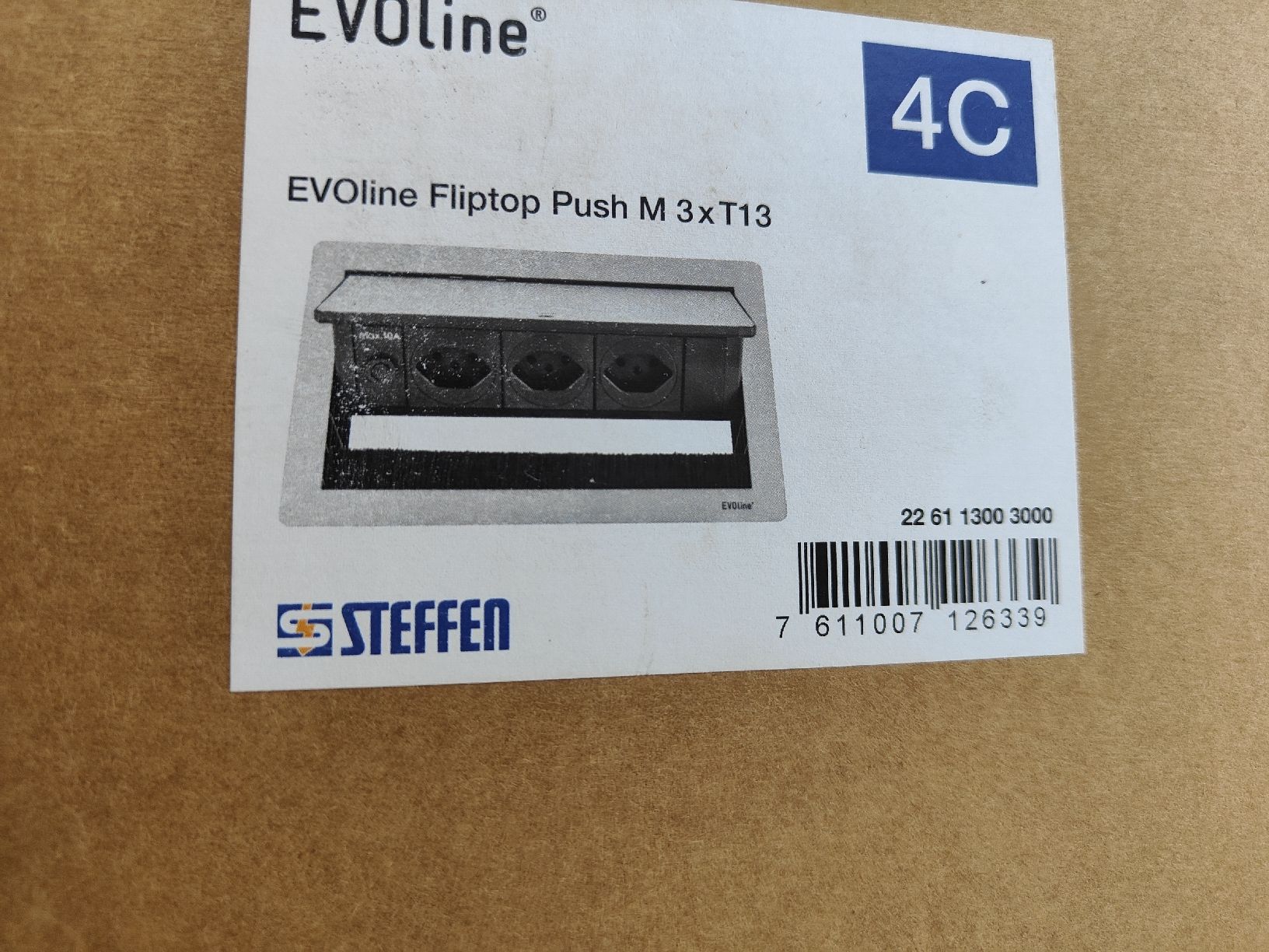 Fiches d'alim.: EVOLine Fliptop Push M Steckdose 3xT13 neu – Neuf avec emballage d'origine à Derendingen par inf_vnn2