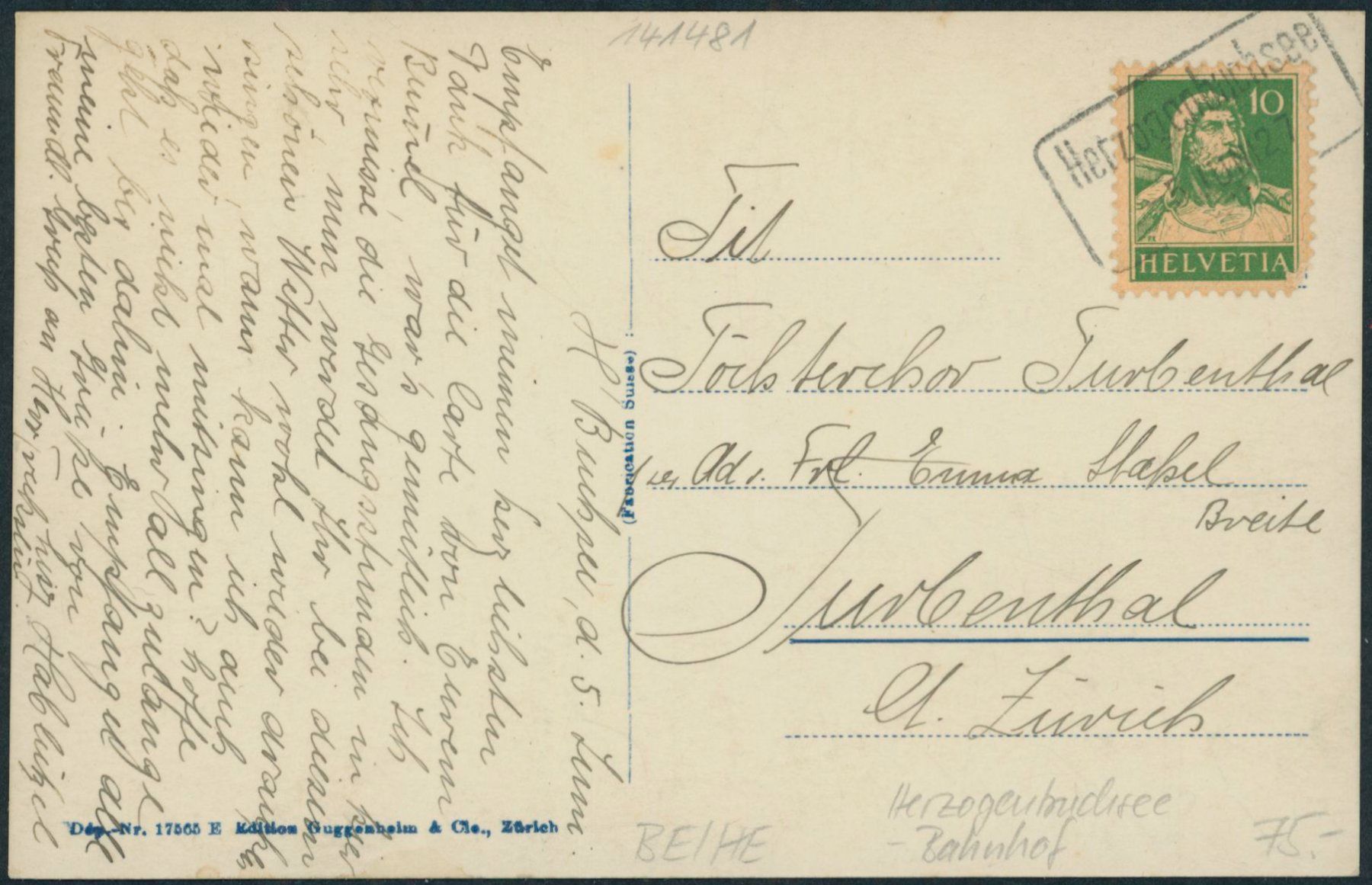 Cartoline postali: NE La Jaluse - Le Locle – Usato da Schindellegi venduto da masutka7 1