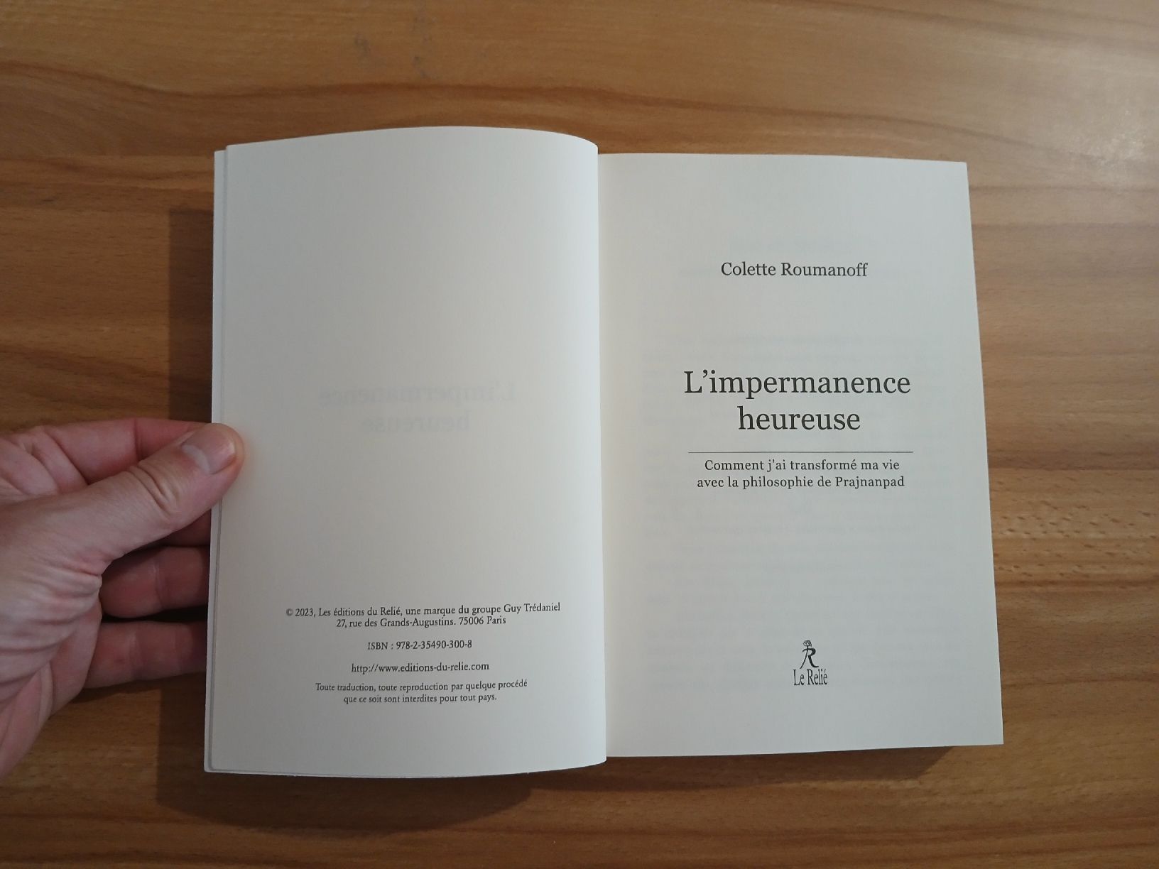 Libri: L'impermanence heureuse par Colette Roumanoff – Nuovo (secondo la descrizione) da Le Sentier venduto da arc_2thy 1