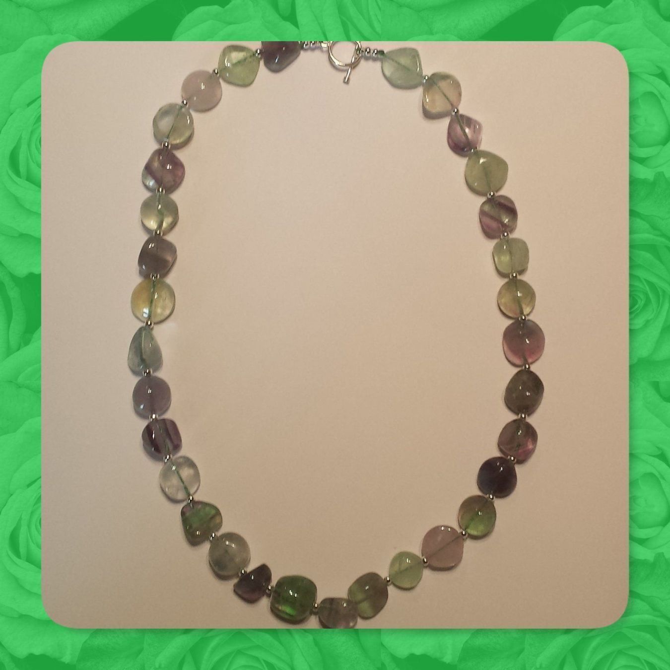 Catenine: NEU: Fluorit Kette Collier Edelstein – Nuovo (secondo la descrizione) da Matten b. Interl venduto da EdelsteineInterlaken 4