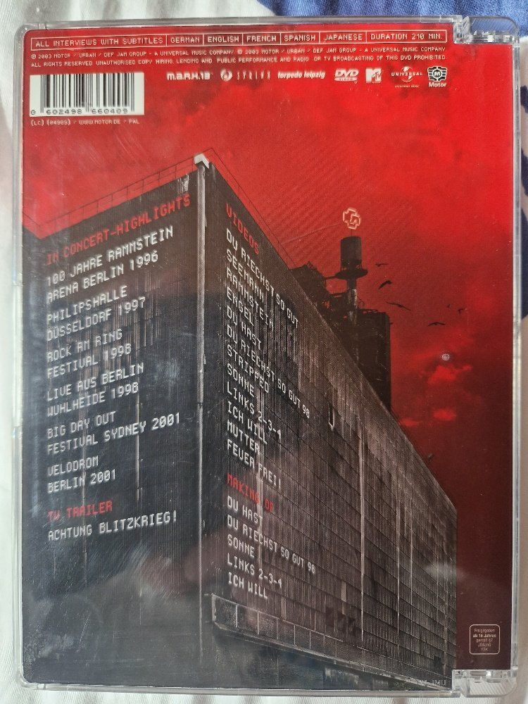 Alle DVDs: Rammstein – Lichtspielhaus – Gebraucht aus Brittnau von Zibu 1