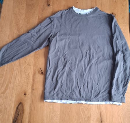 Langarmshirt FSBN Relaxed Fit grau Grösse S gebraucht