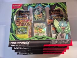 Pokemon Ogerpon ex Premium Collection Box neu versiegelt 4x