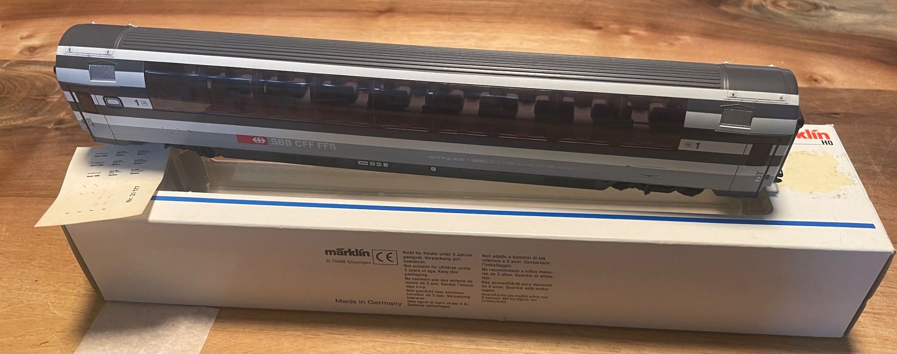 Märklin Modelleisenbahnen: Märklin 4365 Zebra Panoramawagen SBB – Gebraucht aus Staad SG von 4566patrick