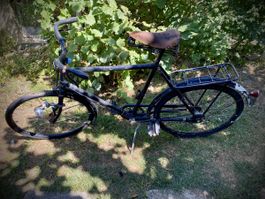 Militärvelo, schwarz, mit Gepäckträger, gebraucht