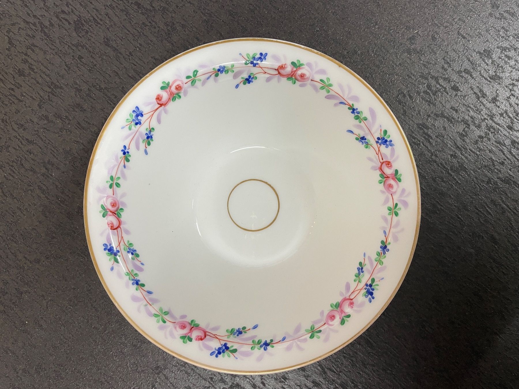 Ciotole: alte handbemalte Schale, Blumen 19 cm – Usato da Füllinsdorf venduto da bienli 4