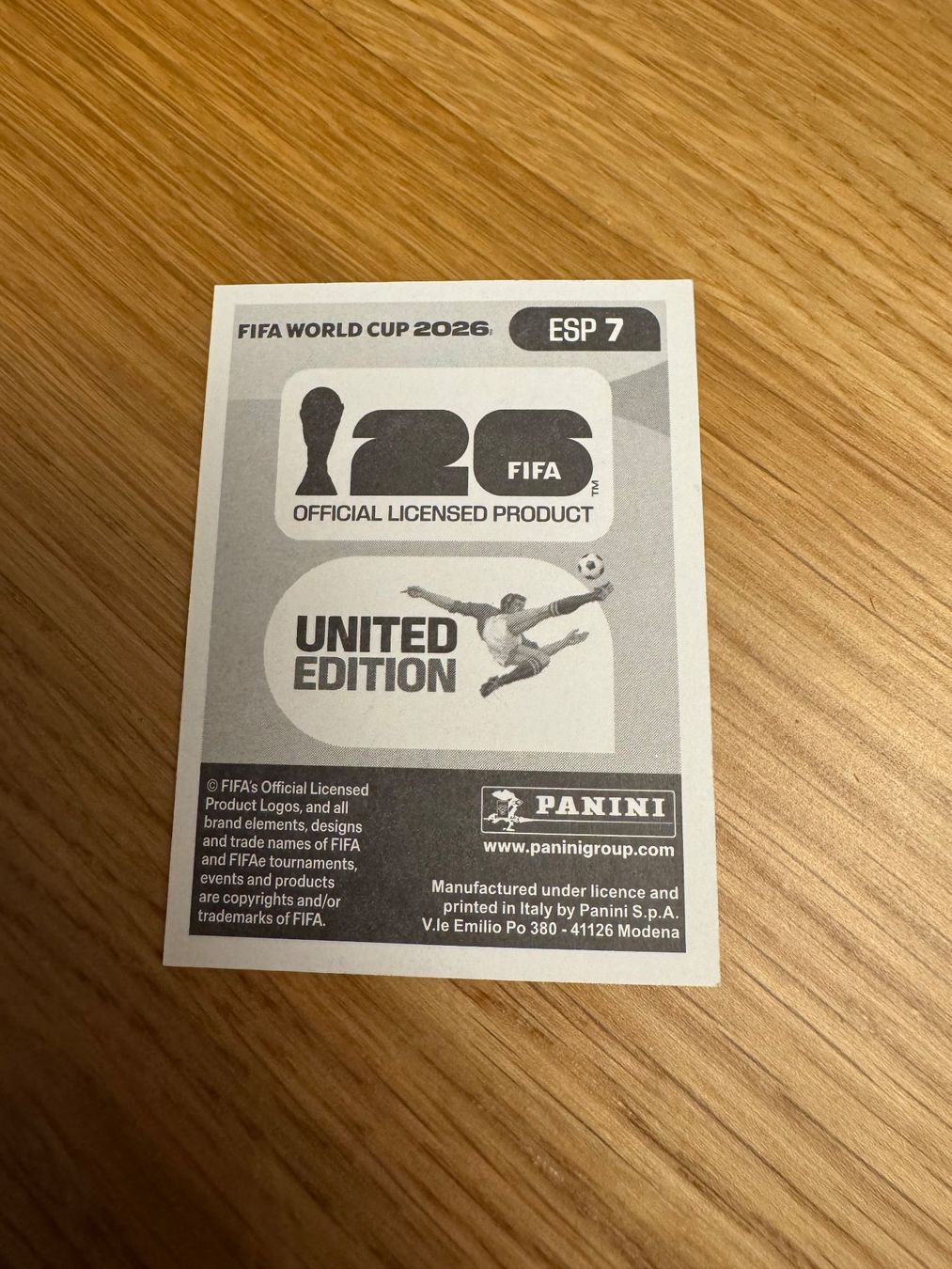 Panini Sammelbilder & Trading cards: ESP 7 Panini FIFA World Cup WM 2026 – Neu und originalverpackt aus Zürich von wtpooh 1