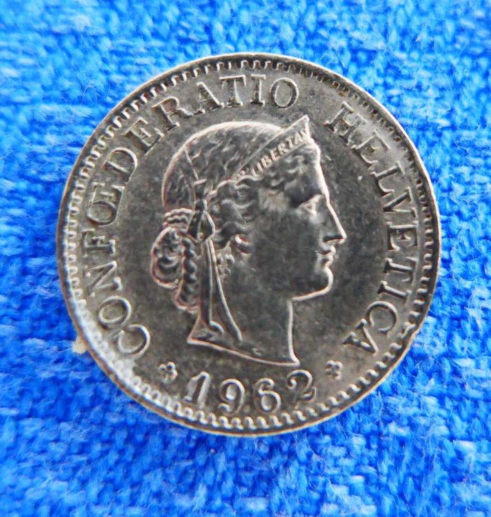 Tutti le monete: 7 x 10 Rappen den Jahren 1955/1957 (3x)/1958/1960 und 1962 – Usato da Glattpark(Opfikon) venduto da Latouret 9