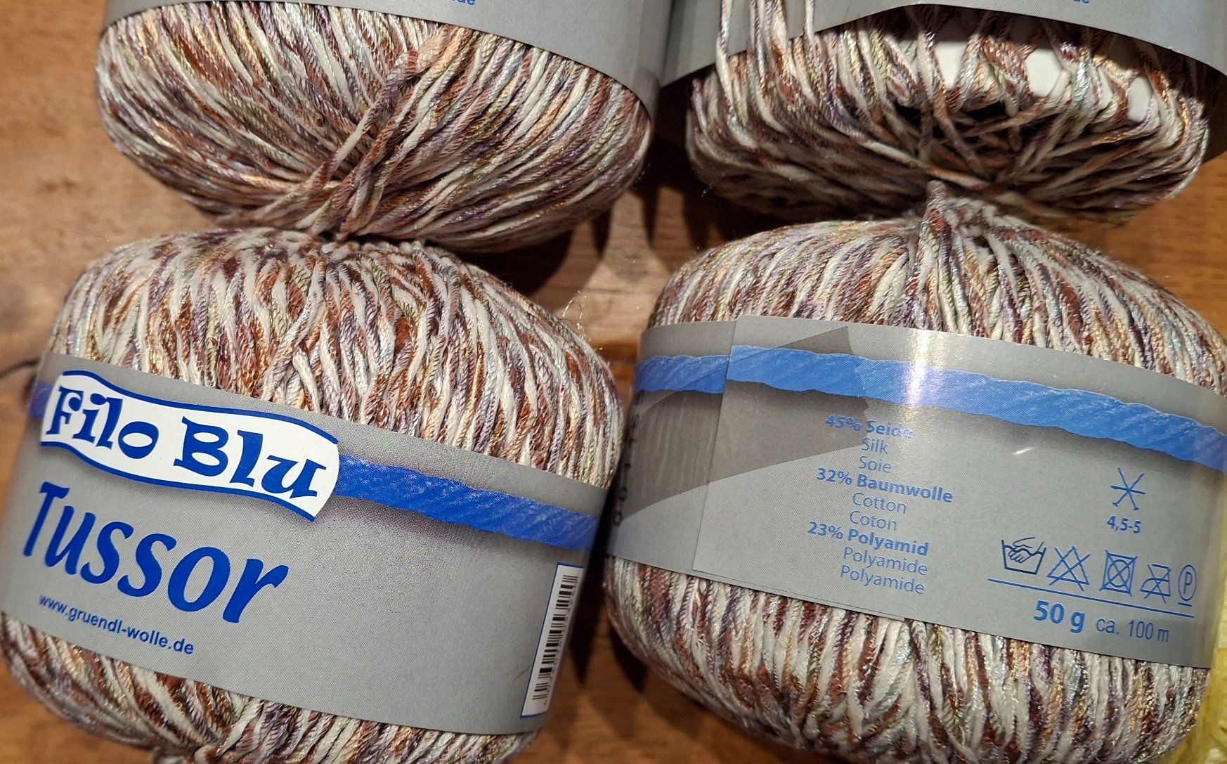 Lana: Garnpaket 11, ca. 1 kg diverse Garnreste – Usato da Langenthal venduto da Handstrick 3