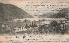 Capolago (TI) Stazione ferroviaria e Lago di Lugano Bahnhof
