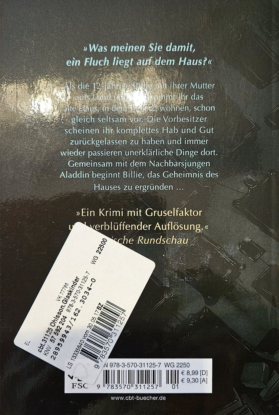 Libri: Kristian Ohlsson - Glaskinder - 1. Band – Usato da Hinwil venduto da brucha01 1