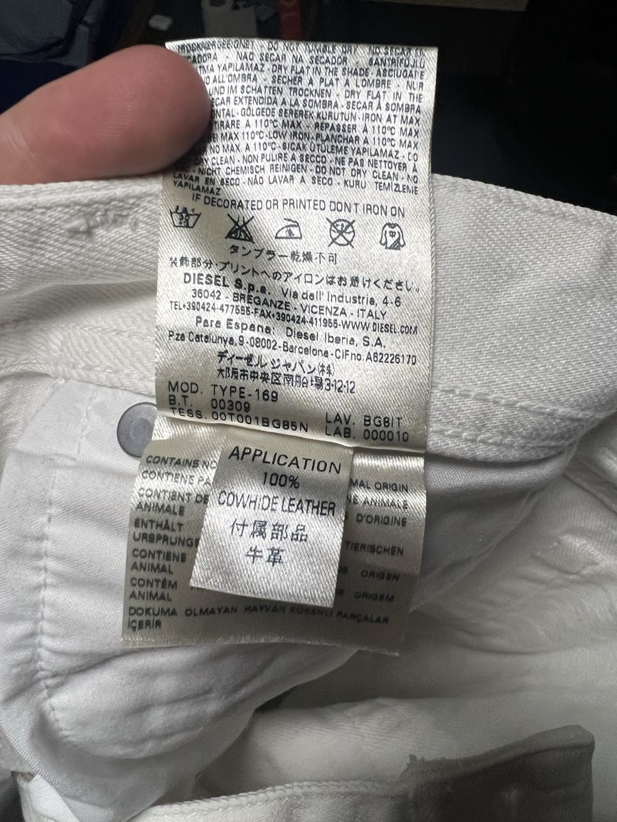 Diesel Jeans: Diesel Black Gold Type 169 white jeans – Usato da Boudry venduto da LuigiLoot 6