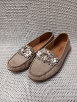 Gabor Mokassins /Slipper /Ballerina Gr.37, Wildleder, Blumen
