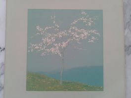 kleine Farblithographie "Das Bäumchen" 1910/20 v. Karl Biese