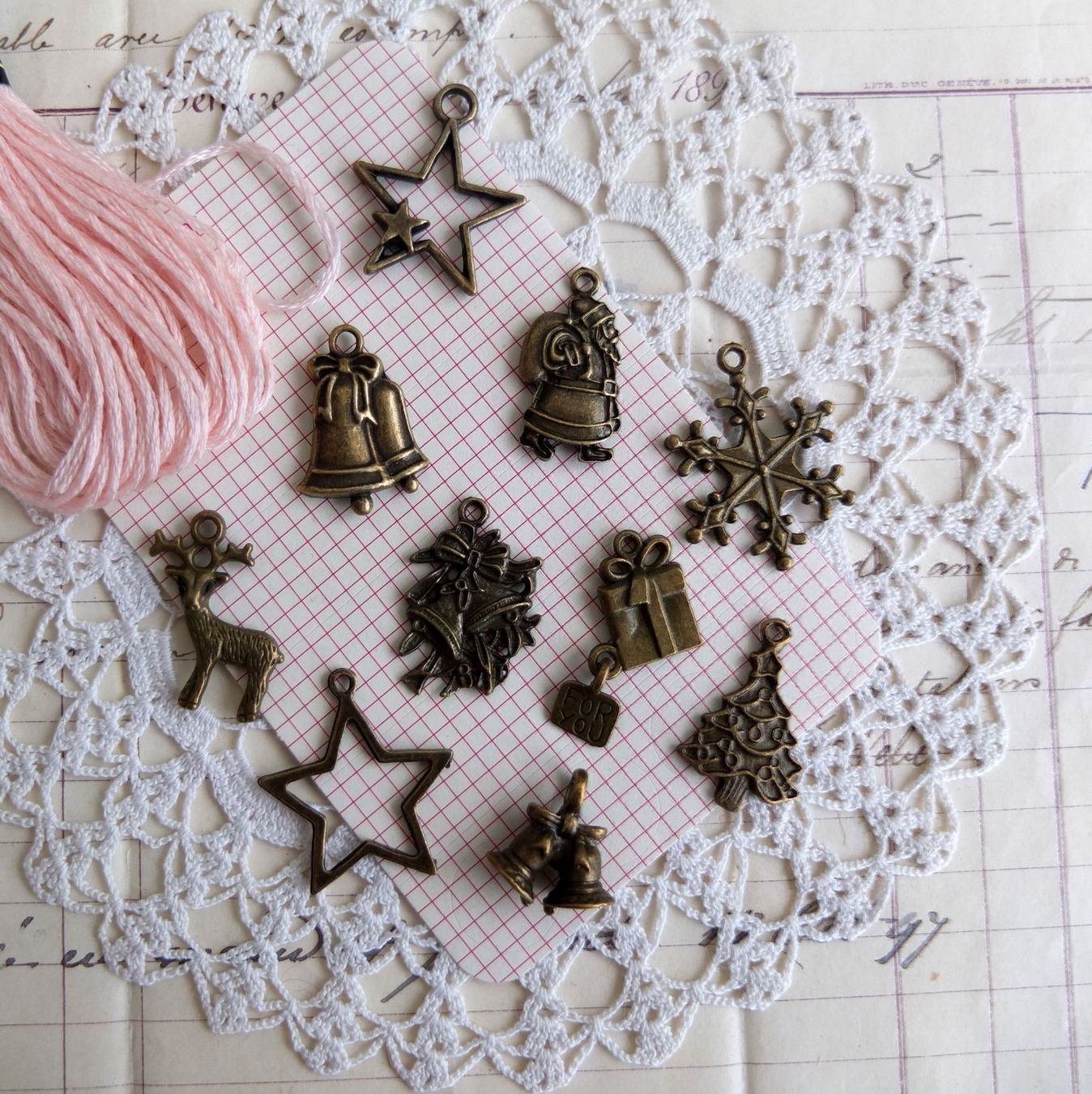 Ciondoli: 10x Weihnachten Charm Anhanger pendendifs Noel – Nuovo (secondo la descrizione) da Meyrin venduto da laservette99