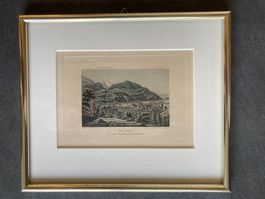 KUNSTDRUCK: Meiringen Wetterhorn Brienzersee