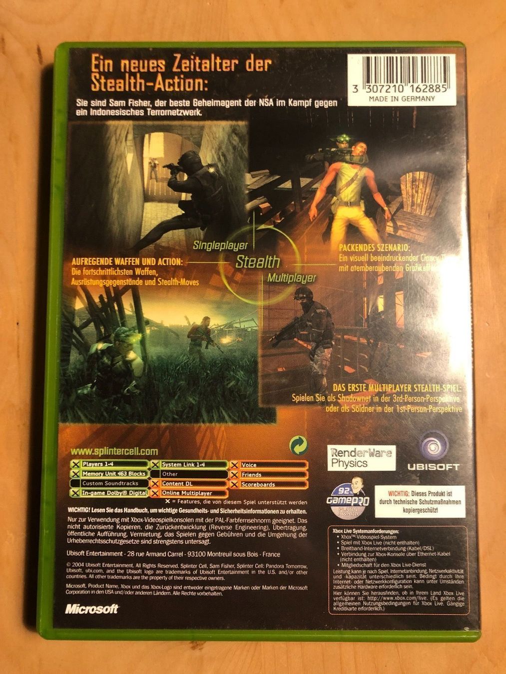 Microsoft Jeux: Splinter Cell Pandora Tomorrow für Xbox – D'occasion à Kestenholz par Mad18 1