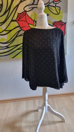 2Esprit Blusen Punkte Schwarz Weiss Grösse 36 