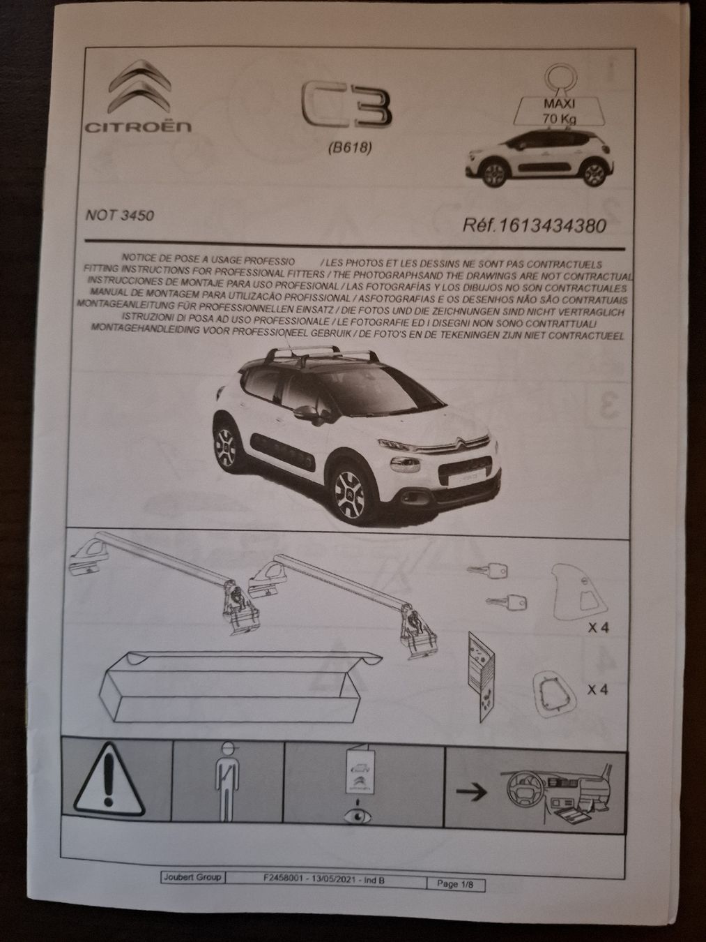 Portapacchi: Barres de toit Citroen C3. – Usato da Villeneuve FR venduto da Train_Vinch6 1