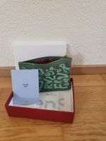 En soie Täschli, Grün mit Stickerei, Neuwertig! gr. M