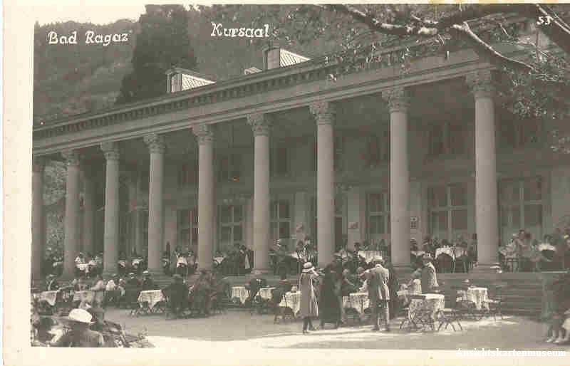 Cartoline postali: Ragaz - Bad Ragaz Kursaal 1930 Ambulant – Usato da Emmenbrücke venduto da teestube